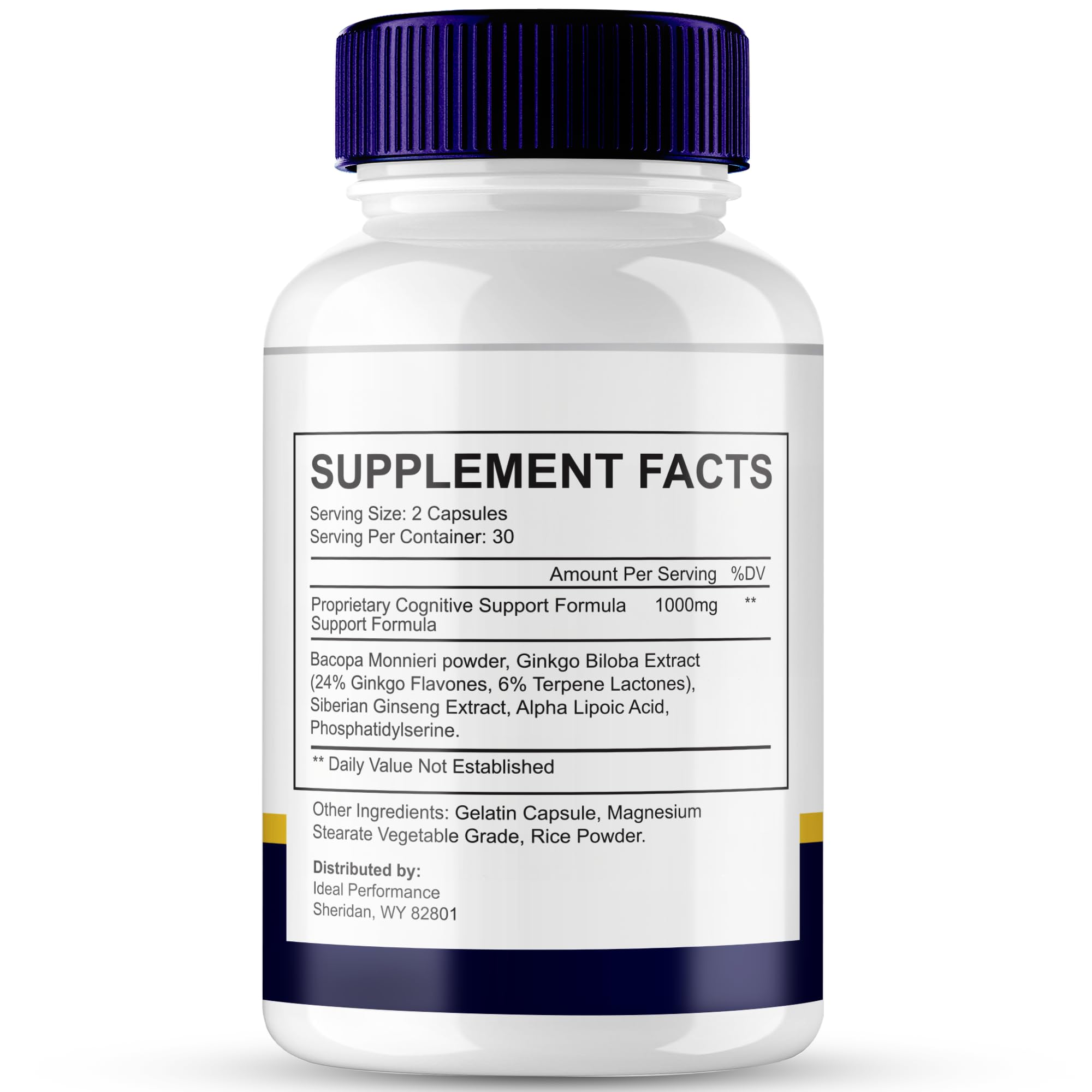 Closeup of Brain Defender capsules highlighting easy daily intake.