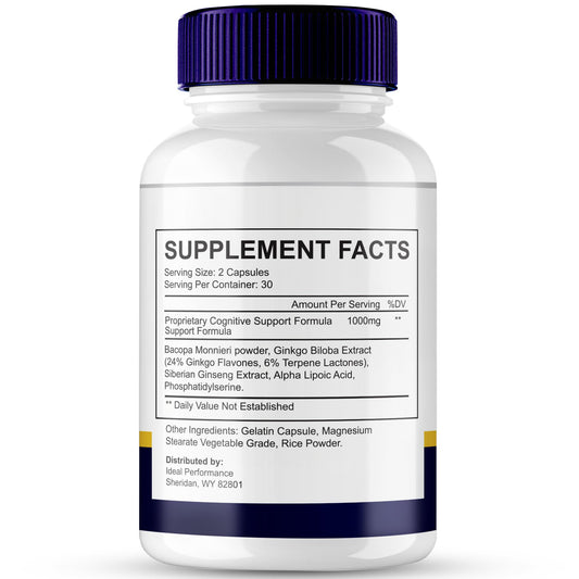 Closeup of Brain Defender capsules highlighting easy daily intake.