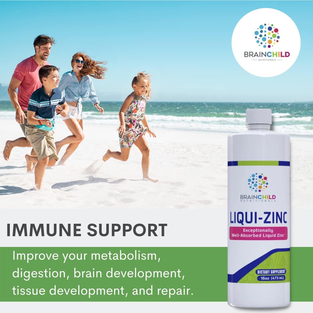 LiquiZinc drops blended into juice for kid-friendly daily intake
