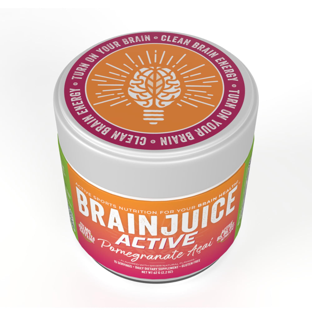 BrainJuice Active daily brain care setup for a simple routine