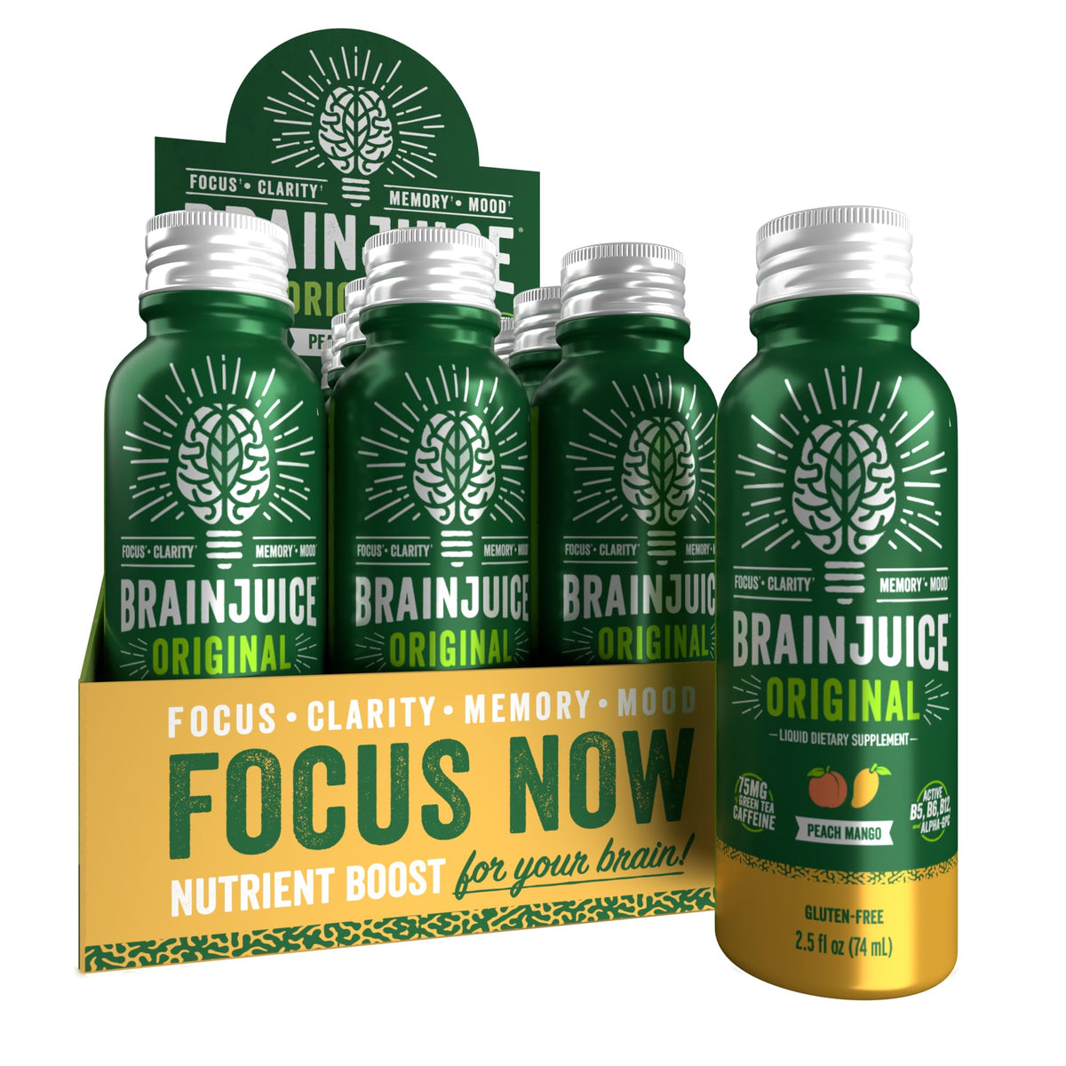 BrainJuice brain-support-shot bottle for quick mental clarity and energy.
