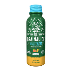 BrainJuice GMP facility production label emphasizing quality standards.