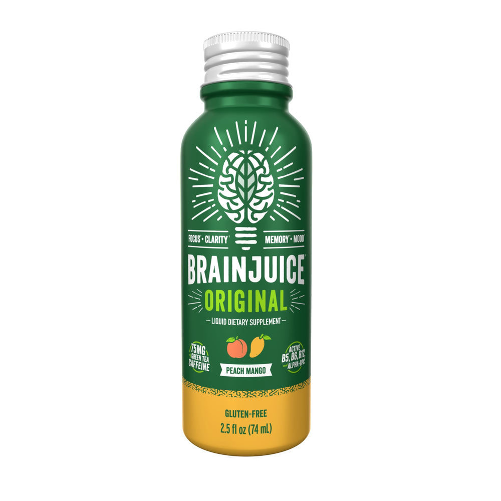 BrainJuice recyclable aluminum packaging shown for eco-friendly packaging.