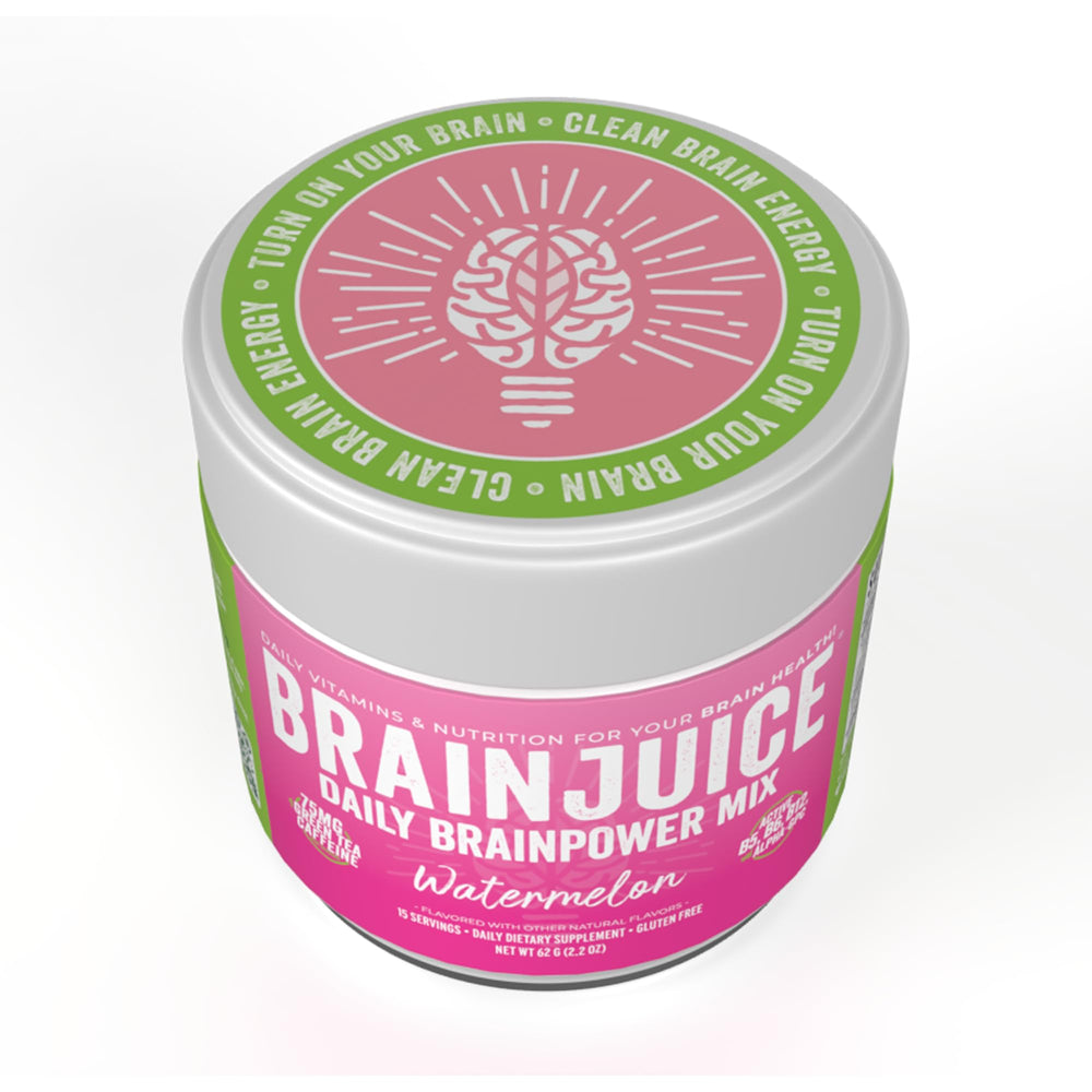 BrainJuice Watermelon powder daily-use mood and focus support