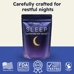 Brainoa Sleep Cocoa ready for bedtime ritual to promote relaxation