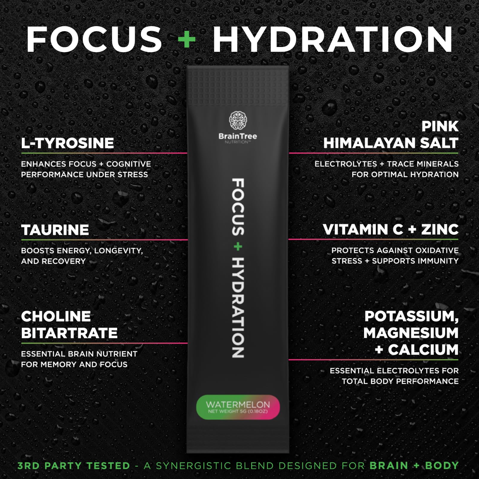 BrainTree Nutrition tyrosine and taurine boosting energy during workouts