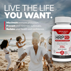 Bravado Labs L-Lysine capsules for everyday skin health support.