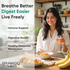 Bravado Labs DAO with vitamin C enhances histamine processing.