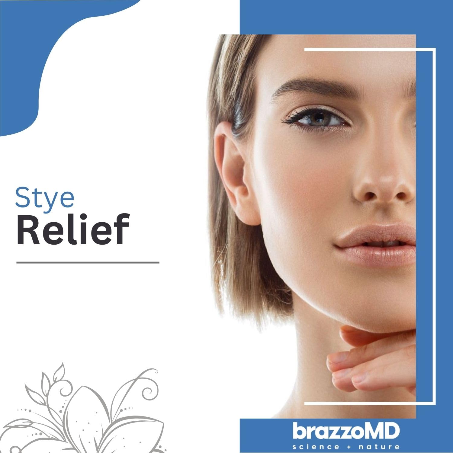 brazmedics brazzoMD Stye Relief daily-use scenario showing routine application.