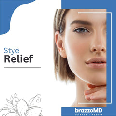 brazmedics brazzoMD Stye Relief daily-use scenario showing routine application.