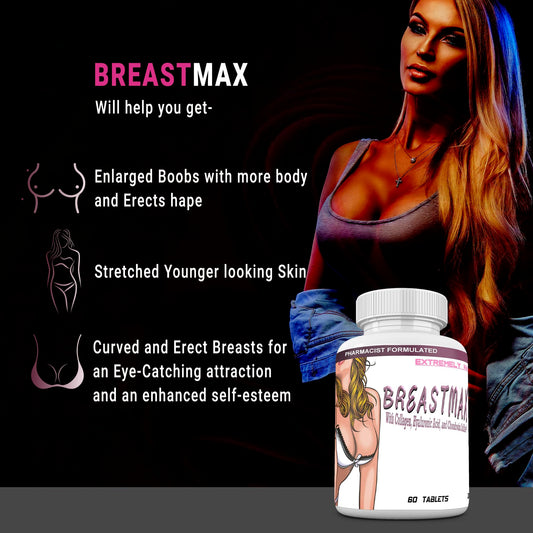 BreastMAX tablets close-up, accessible dose for convenient routines.