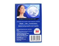 Breathe Right clear packaging close-up highlighting sensitive-skin design.