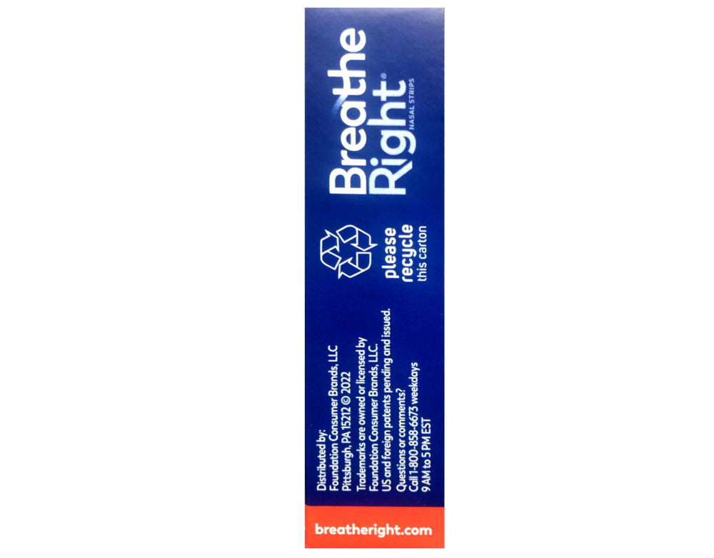 Breathe Right Nasal Strips Extra Tan bedside night use setup.