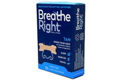 Breathe Right Original nasal strip for adults easing nasal congestion during activity.
