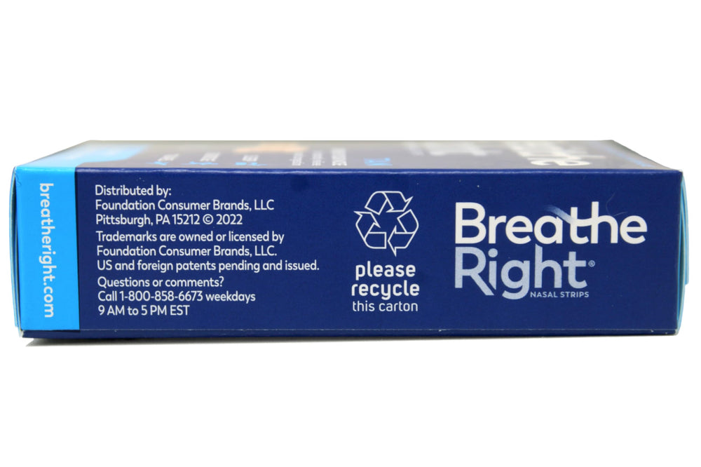 Breathe Right Original nasal strip packaging demonstrating convenient multi-pack.