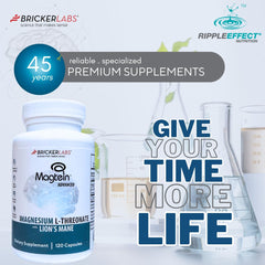 Infographic-style panel notes antioxidant and nervous system support.