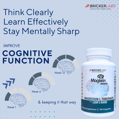 Packaging photo highlighting Bricker Labs purity and quality assurance for brain health.