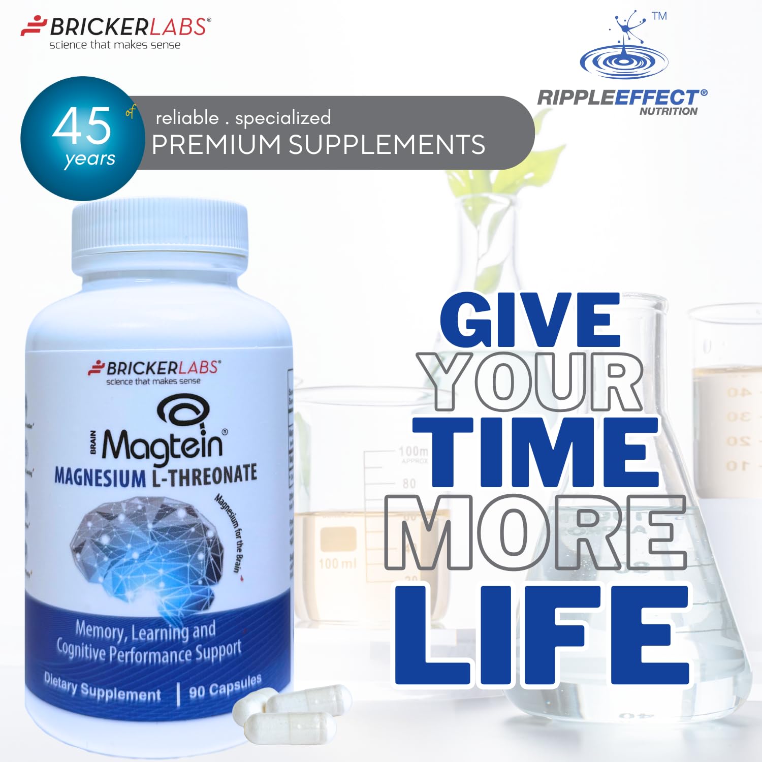 Student studying with Magtein for improved concentration.