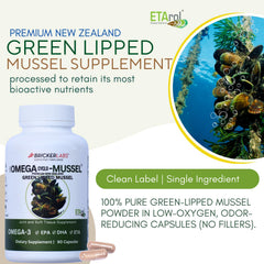 Bricker Labs Omega Cyclo capsules close-up ideal for daily use.