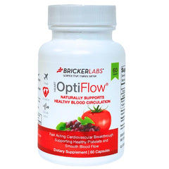 Bricker Labs OptiFlow bottle front view for daily blood flow support.