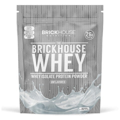 BRICKHOUSE NUTRITION fermented whey isolate bottle, easy mixing and digestion.