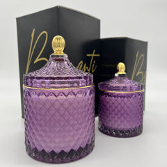 BRIGANTI soy wax candle with essential oils offers clean burn and mood uplift.