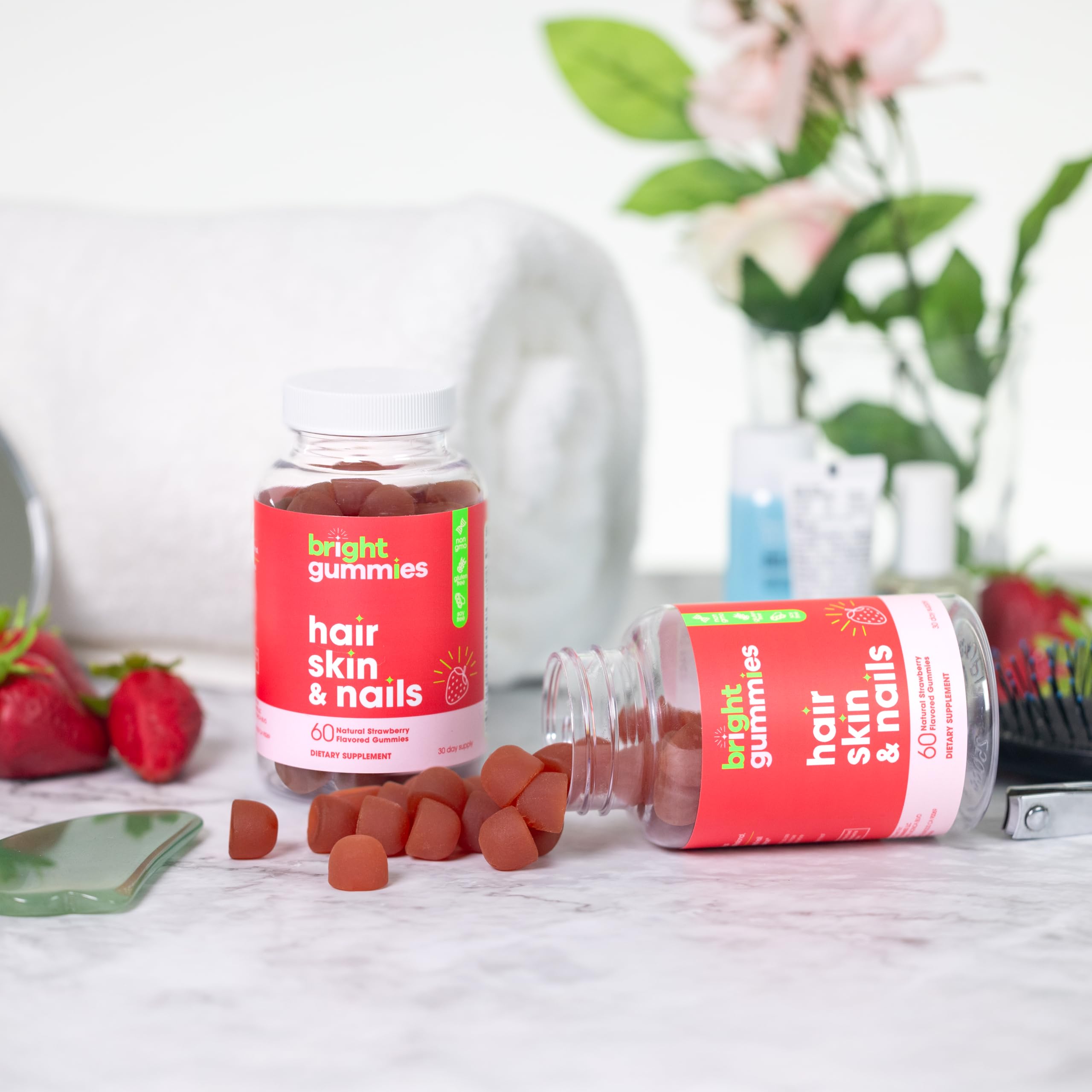 Bright Gummies chewy texture ideal for quick daily dose.