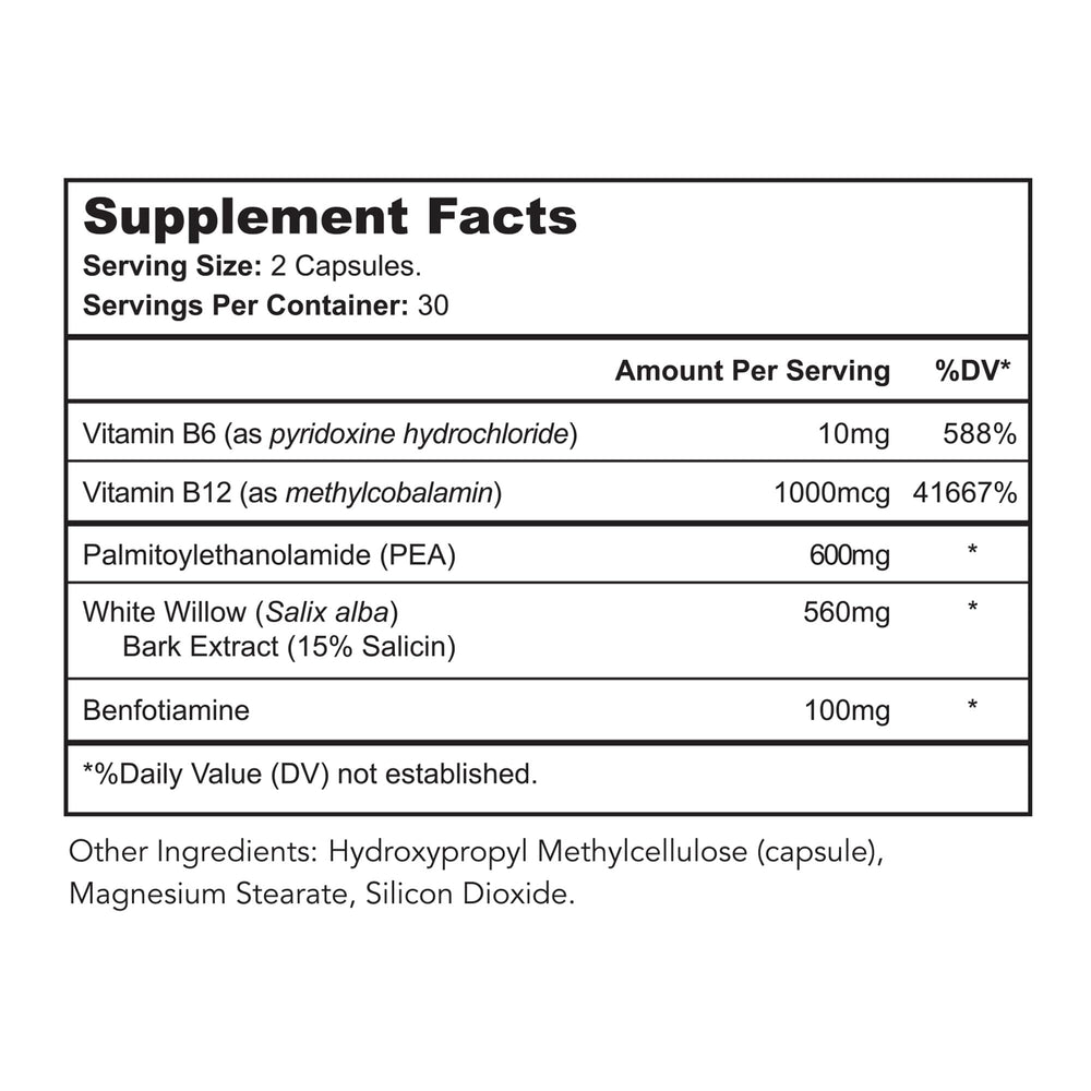 Close-up of Nerve Restore capsules for easy nightly use.
