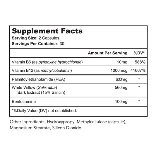 Close-up of Nerve Restore capsules for easy nightly use.