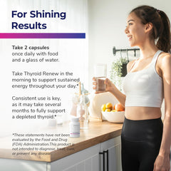 Bright Naturals Thyroid Renew dosed capsules showcasing consistent daily support.