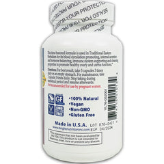 Bright Nutrition FibroBlend bottle side view suggesting ongoing support for menstrual comfort