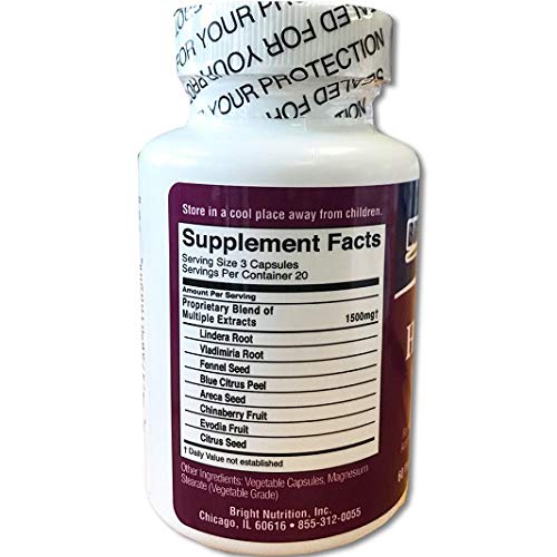 Bright Nutrition HerniCare ingredients blend highlights herbs for holistic gut care.