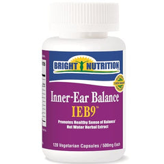 Bright Nutrition inner-ear bottle close-up for daily balance support.