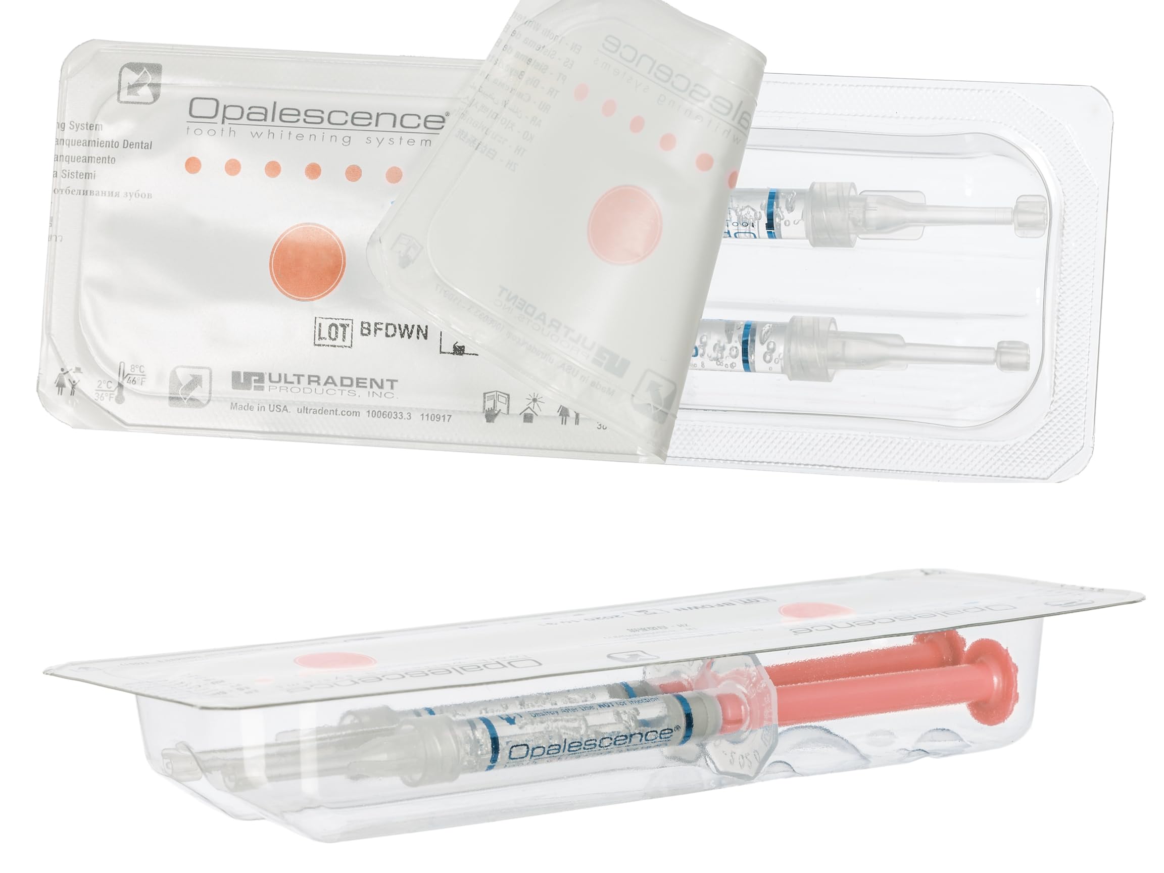 Brightened smile concept using Opalescence 35% gel in home care.
