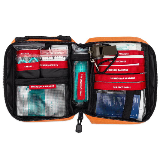 BrightCare Adventure case zipper close-up demonstrates rugged durability for outdoor use