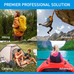 BrightCare Adventure 130-piece contents showcase complete outdoor safety kit