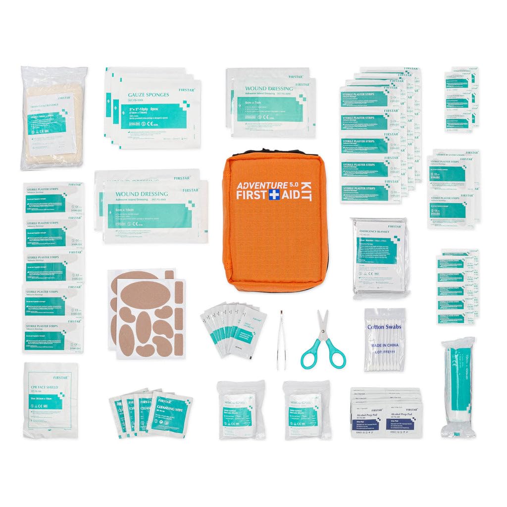 BrightCare Adventure labeled compartments enable fast, organized access on the trail