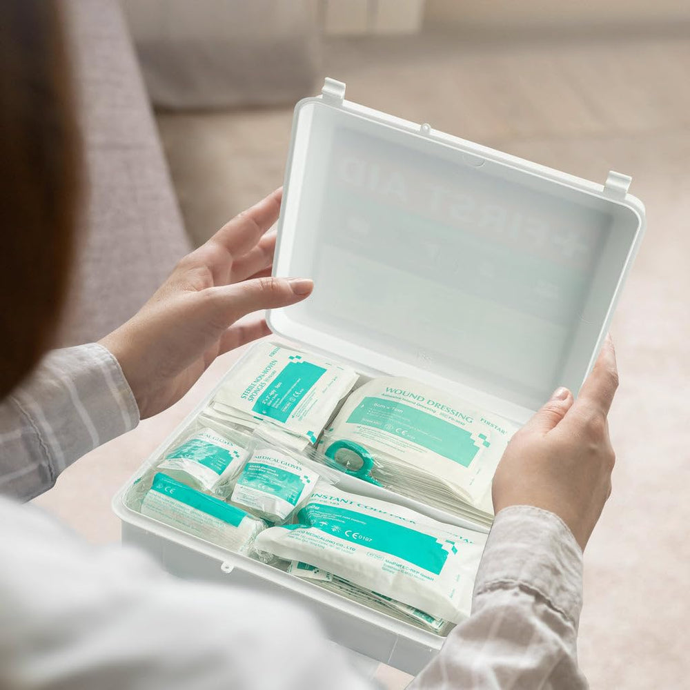 BrightCare hard-shell case protects kit contents.
