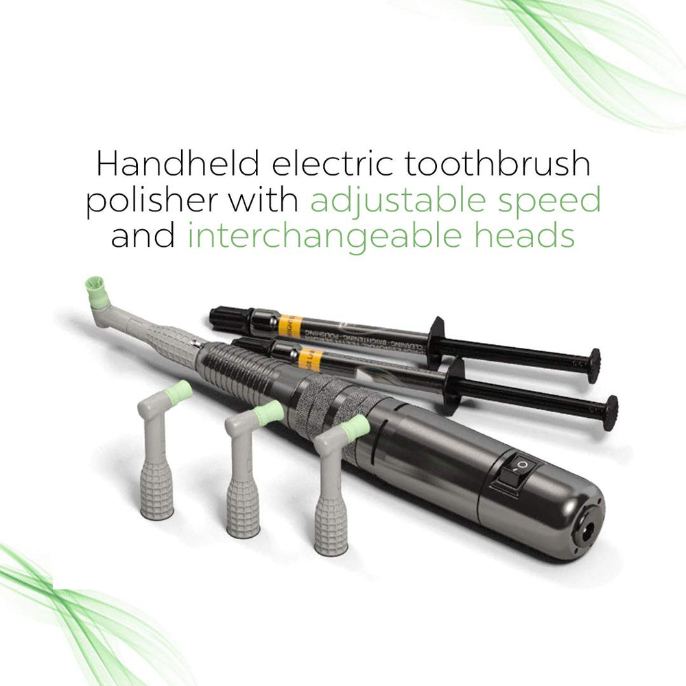 Soft prophy angles provide smooth rotation for comfortable treatment at home.