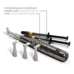 Detox Serum bottle beside the polisher ready to lift surface residues.