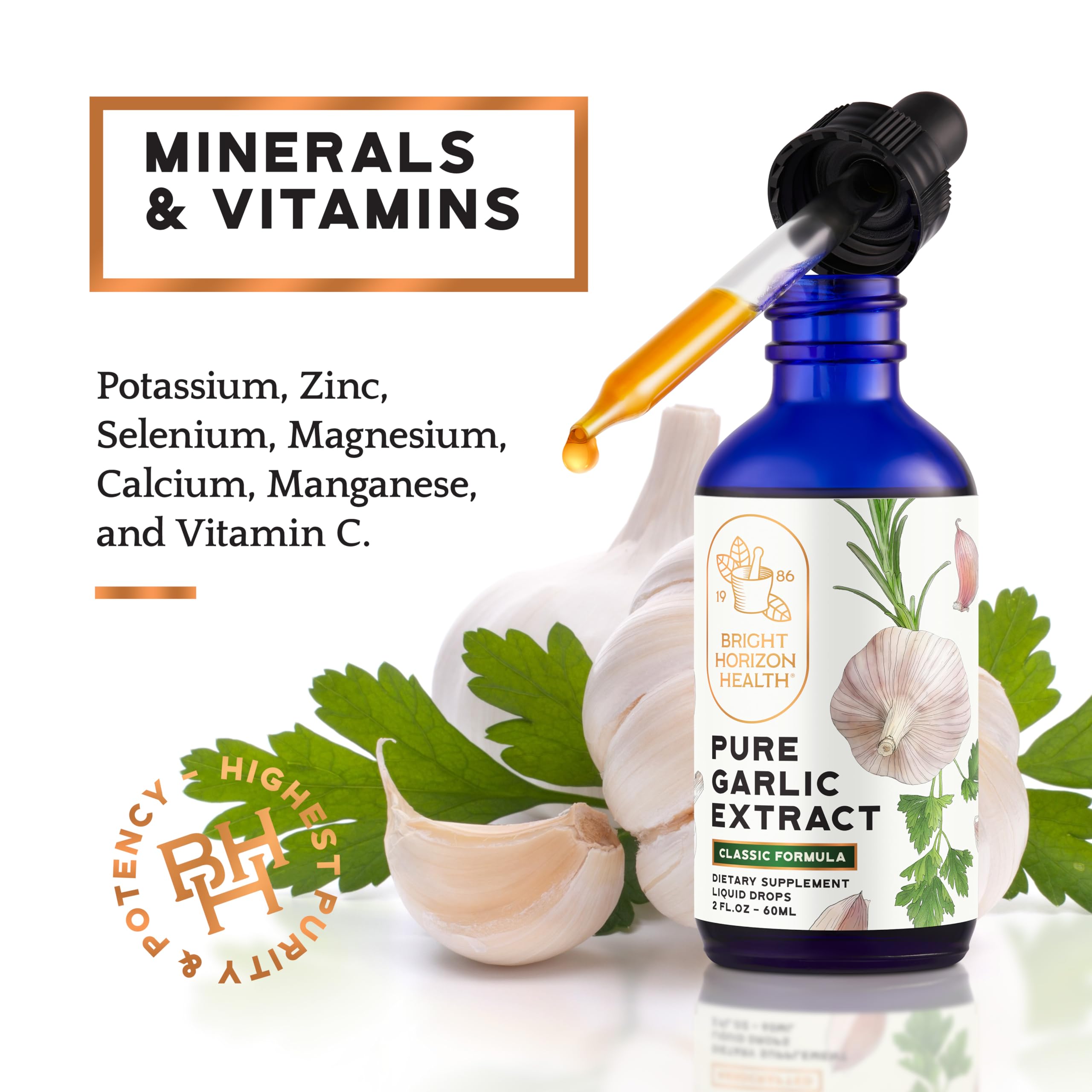 Bright Horizon Health Pure Garlic Extract in daily routine visuals for families