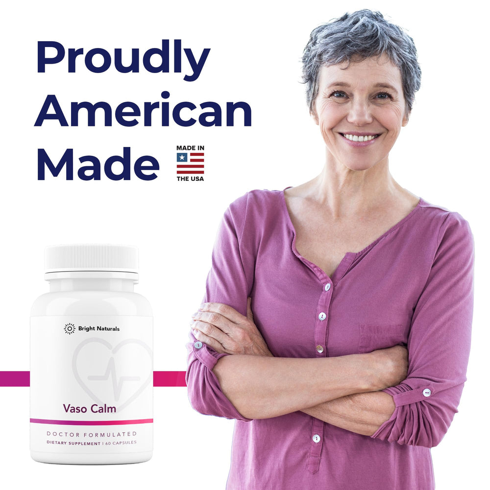 Bright Naturals Vaso Calm MK-7 vitamin K2 capsule emphasizes premium absorption
