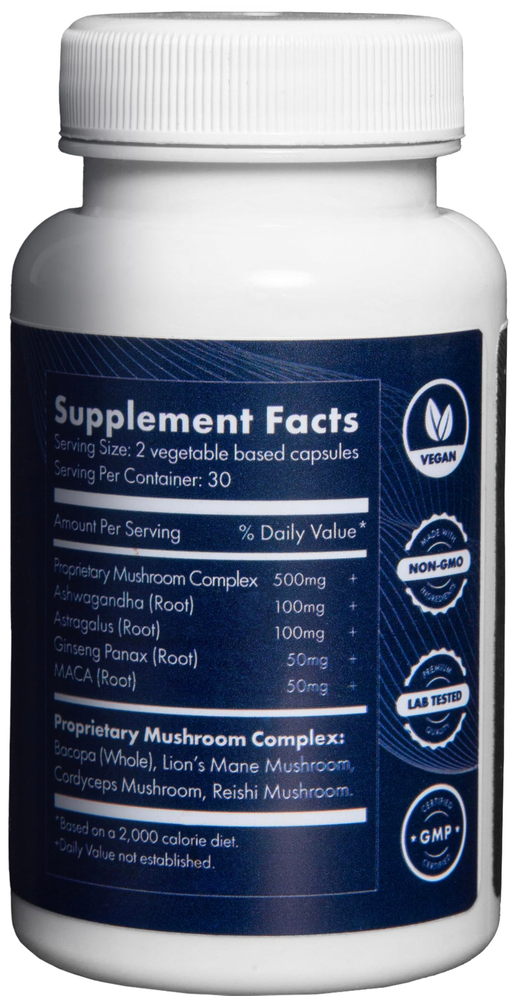 Brilliant Blends Adapt ingredients scoop highlights natural adaptogens
