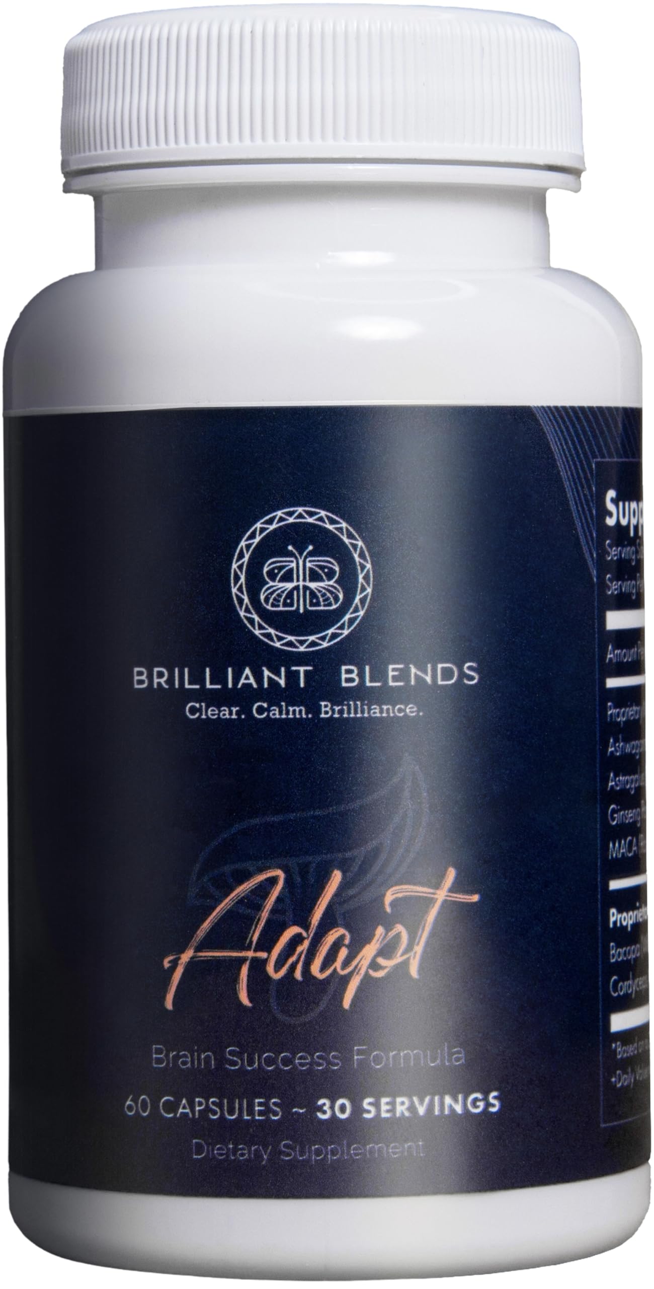 Brilliant Blends Adapt bottle front for a calm evening routine