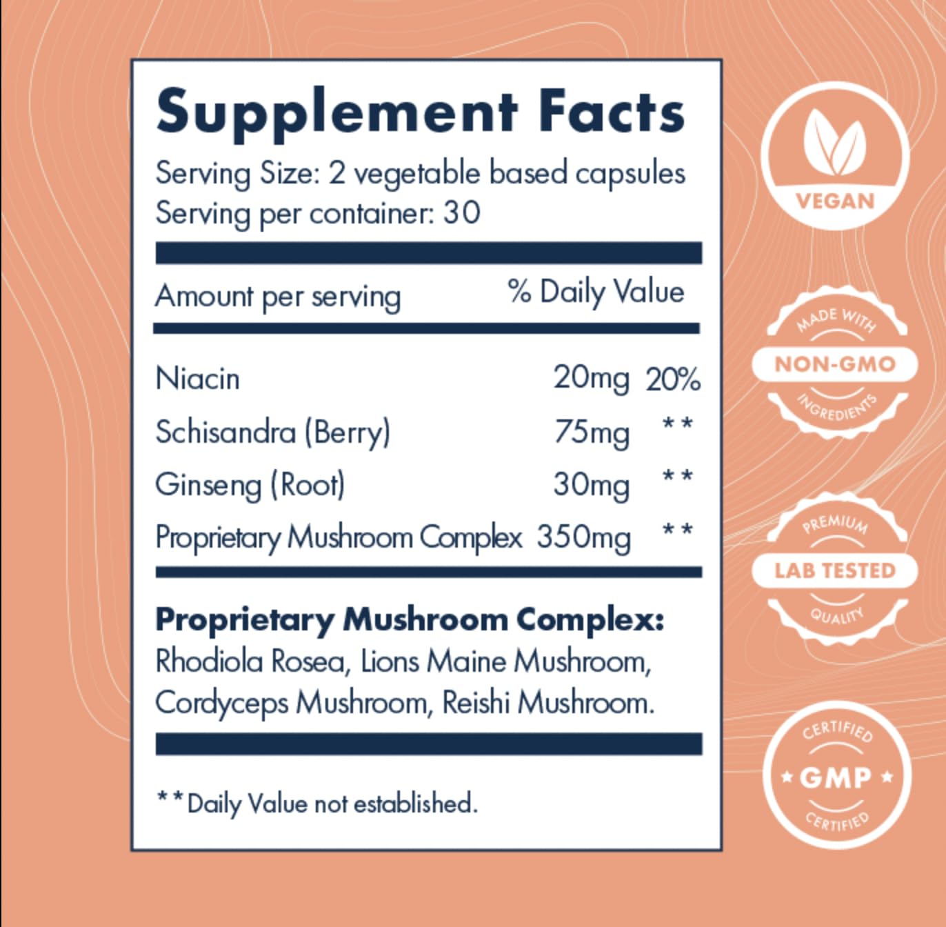 Brilliant Blends ENRICH daily dose bottle for easy adaptogen routine