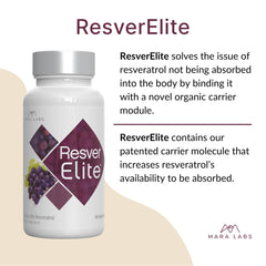 BrocElite ResverElite on a clean surface highlighting premium resveratrol experience.