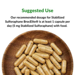 BrocElite Plus 30-count vegan capsules on packaging.