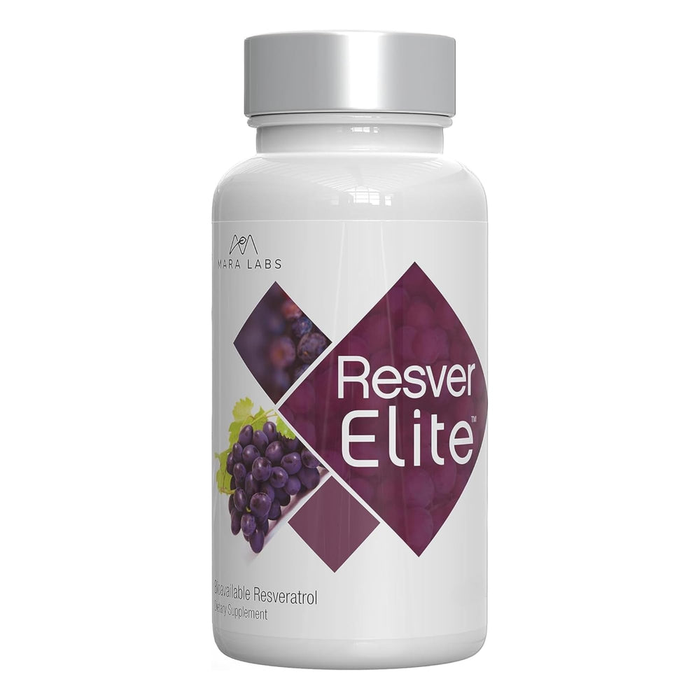 BrocElite ResverElite bottle front highlights vegan, non-GMO formula for antioxidant support.