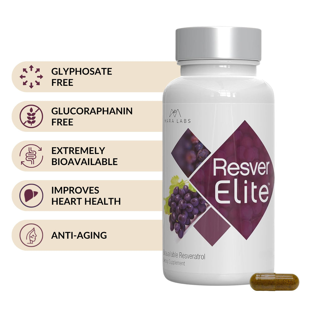 BrocElite ResverElite label detail confirms purity and absence of fillers.