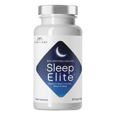 BrocElite SleepElite bottle on a nightstand for restful evenings.